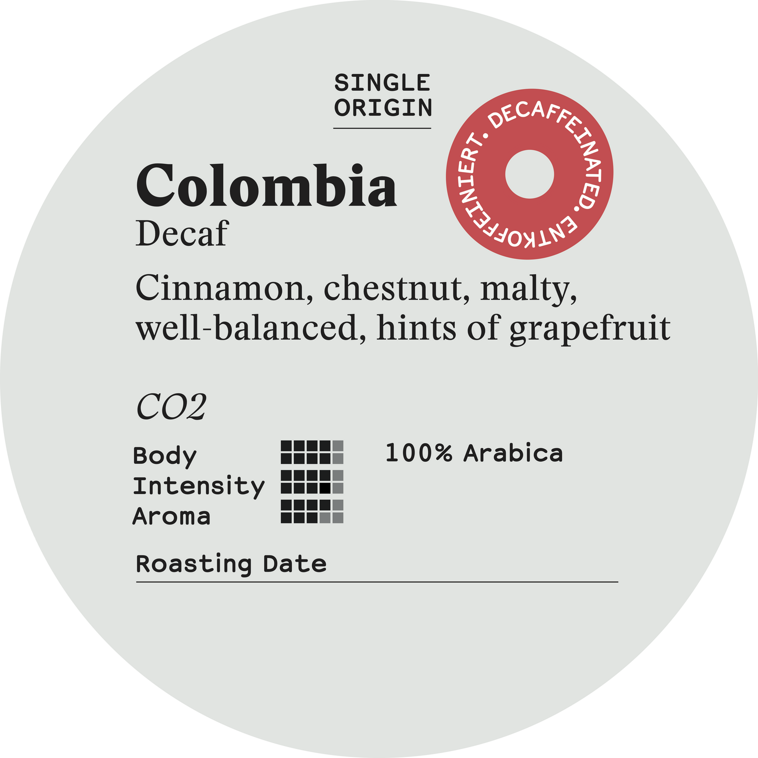 Colombia, Decaf