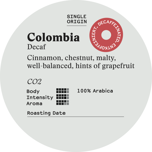 Colombia, Decaf